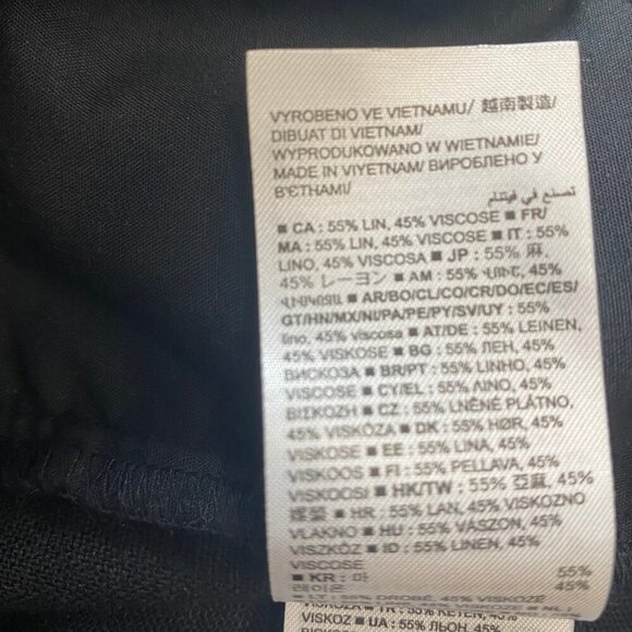 🖤 GAP Relaxed Black Linen-Blend Pants - Size M | Easy Pull-On Everyday Style 🖤 - Picture 8 of 8